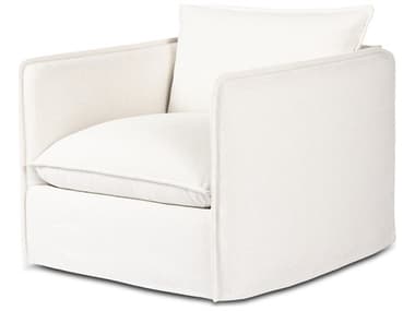 Four Hands Outdoor Westgate Andre Polypropylene Cushion Swivel Lounge Chair in Alessi Linen FHO236556008