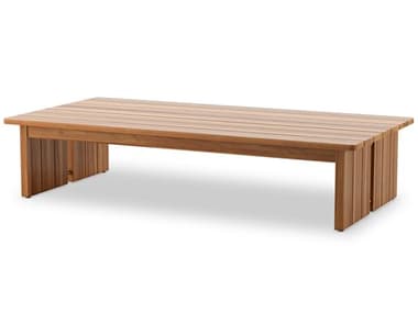 Four Hands Outdoor Duvall Natural Teak 70'' Rectangular Coffee Table FHO236811002