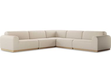 Four Hands Outdoor Garwood Faux Hyacinth / Faye Sand Five-Piece Sectional Sofa FHO237436001