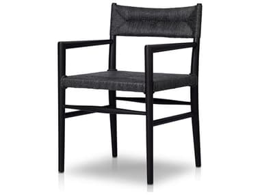 Four Hands Outdoor Grass Roots Teak Wicker Dining Chair FHO237629003