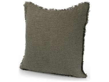 Four Hands Outdoor Willow Textured Olive Pillow FHO237875001