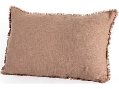 Four Hands Outdoor Willow Textured Taupe Pillow FHO237875004