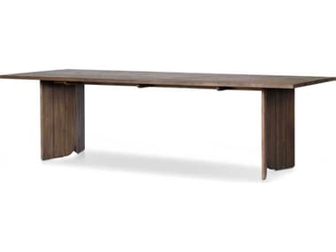 Four Hands Outdoor Pembrook Joette Stained Saddle Brown Teak Rectangular Dining Table FHO238434001