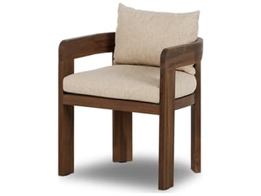 Four Hands Outdoor Pembrook Jackson Teak Cushion Dining Chair FHO238435006