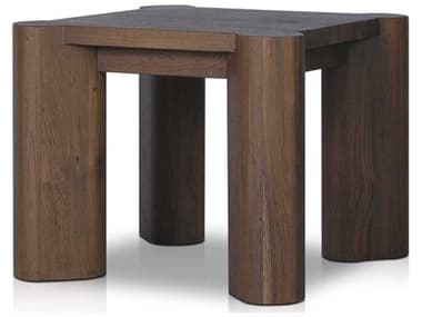 Four Hands Outdoor Providence Soho Stained Heritage Brown Teak Square End Table FHO238998003