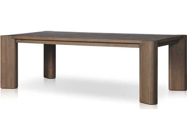 Four Hands Outdoor Providence Soho Stained Heritage Brown Teak Rectangular Dining Table FHO239821002