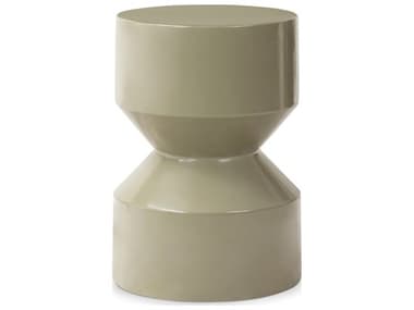 Four Hands Outdoor Chandler Moss Lacquered Concrete Round End Table FHO240051002