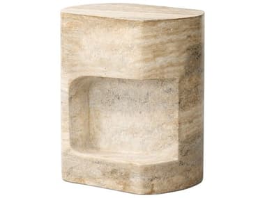 Four Hands Outdoor Chandler Textured Sandy Grey Concrete Square End Table FHO240100002