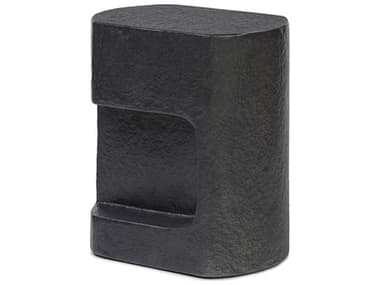 Four Hands Outdoor Chandler Distressed Graphite  Concrete Rectangular End Table FHO240100003