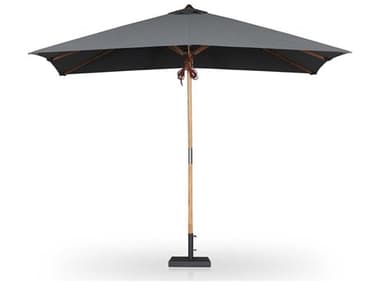 Four Hands Outdoor Garwood Baska Arashi Graphite Fine Sanded Teak Umbrella FHO242880002