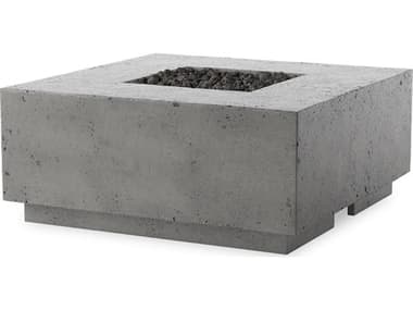 Four Hands Outdoor Falco Donovan Pewter Concrete 42" Square Fire Pit Table FHO243848002