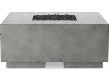 Four Hands Outdoor Falco Donovan Pewter Concrete 42" Square Fire Pit Table FHO243858001