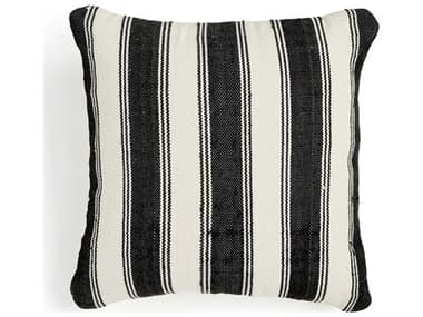 Four Hands Outdoor Nomad Ditmar Black/Cream 20" x 20"  Pillow FHO244844001