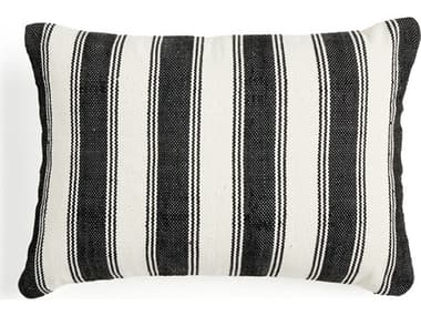 Four Hands Outdoor Nomad Ditmar Black/Cream 24" x 16" Pillow FHO244844002