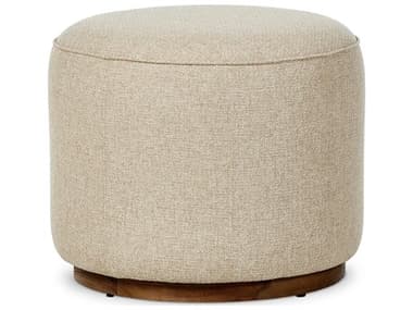 Four Hands Outdoor Garwood Sinclair Teak Cushion Ottoman in Hayes Cream FHO245262012