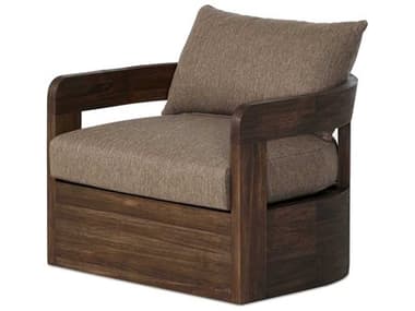 Four Hands Outdoor Pembrook Jackson Swivel Chair - Ellor Brown FHO245780003