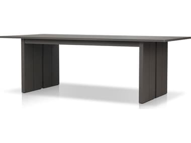 Four Hands Outdoor Solano Chapman Bronze Aluminum 91.5" x 41" Rectangular Dining Table FHO247577001