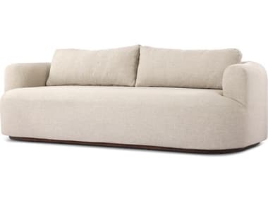 Four Hands Outdoor Garwood Lavine Teak Cushion Sofa in Alessi Buff FHO248162001