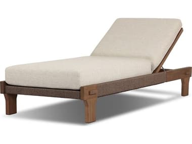 Four Hands Outdoor Duvall Moxie Teak Cushion Chaise Lounge FHO248164002