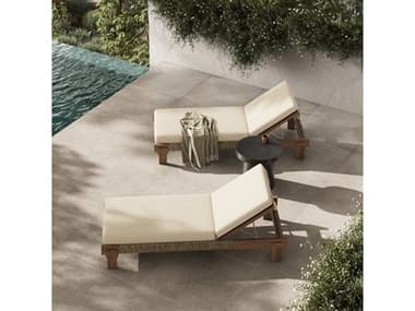 Four Hands Outdoor Duvall Teak Cushion Lounge Set FHODUVALLLOUNGESET7