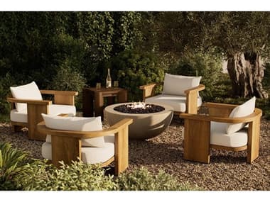 Four Hands Outdoor Falco Fire Pit Lounge Set FHOFALCOLOUNGESET4