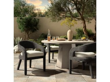 Four Hands Outdoor Providence Wicker Cushion Dining Set FHOPROVIDENCEDININGSET