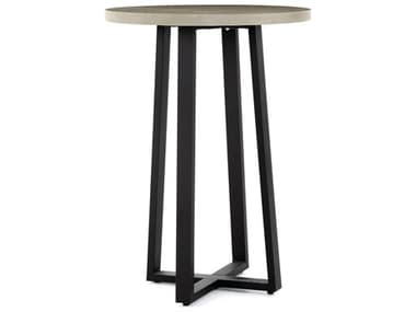 Four Hands Outdoor Constantine Light Grey Stone Round Counter Table FHOVCNS125