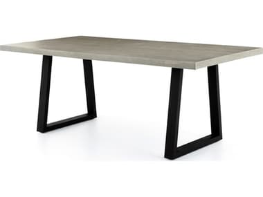 Four Hands Outdoor Constantine Light Grey Stone Rectangular Dining Table FHOVCNSF004A