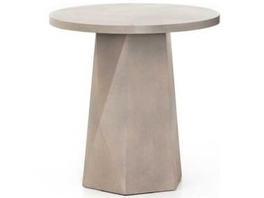 Four Hands Outdoor Thayer 22'' Concrete Round End Table FHOVTHY039