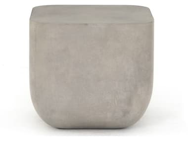 Four Hands Outdoor Thayer Grey Concrete Square End Table FHOVTHY042