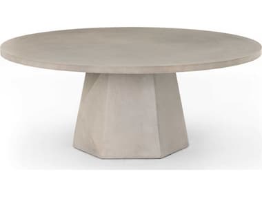 Four Hands Outdoor Thayer 40'' Concrete Round Coffee Table FHOVTHY048
