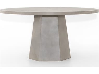 Four Hands Outdoor Thayer Bowman Grey Concrete 60" Round Dining Table FHOVTHY052