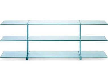 Fontana Arte Teso Float Glass 94''W x 14''D Rectangular Console Table FON2842