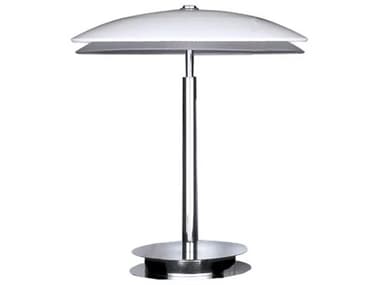 Fontana Arte Bis-Tris Chrome White Glass Table Lamp FONF228005150CBN1