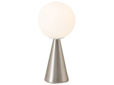 Fontana Arte Bilia Satin Nickel Glass LED Table Lamp FONF247400150KBN1