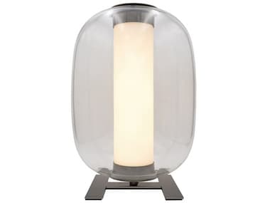 Fontana Arte Meridiano Black Transparent Clear Glass LED Table Lamp FONF441705550NTWL