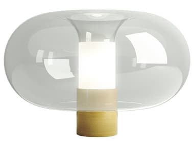 Fontana Arte Fontanella 16'' Brass Glass Table Lamp FONF442310550OTNU