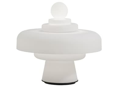 Fontana Arte Regina White Glass LED Table Lamp FONF443710100BIWL