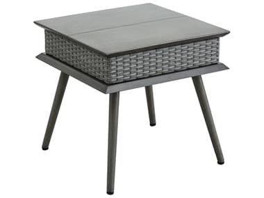 Drew and Jonathan Home Skyline 20'' Wide Square Aluminum Side Table FORFGEVNSTS0087