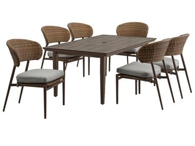 Drew and Jonathan Home Skyview Wicker 7pc Dining Set FORFGSKV7PCDN