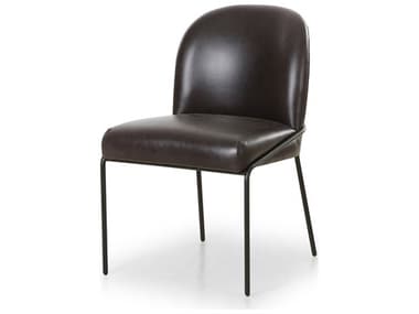 Four Hands Grayson Astrud Sonoma Black Leather Dining Chair FS100229008