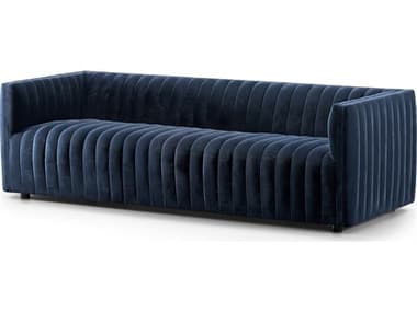 Four Hands Grayson Augustine Sapphire Navy Upholstered Sofa FS100239004