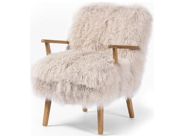 Four Hands Irondale Ashland Taupe Mongolian Fur  Armchair FS100637005