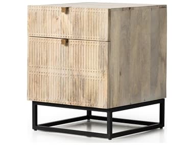 Four Hands Aiden Kelby Light Wash Carved Mango  Filing Cabinet FS101361003