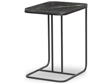 Four Hands Marlow Adalley Polished Black Marble Rectangular Marble C Table FS101823003