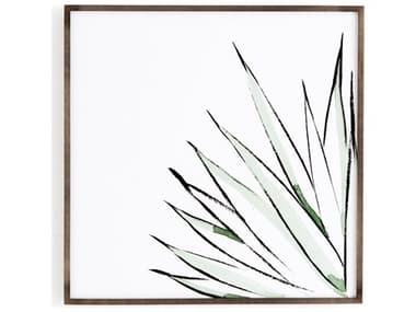 Four Hands Art Studio Agave Crop by Jess Engle Black Washed Maple  Canvas Wall Art FS103792002