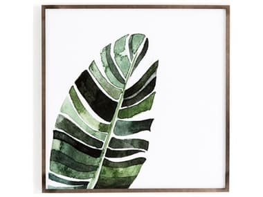 Four Hands Art Studio Banana Leaf by Jess Engle Black Washed Maple  Canvas Wall Art FS103793002