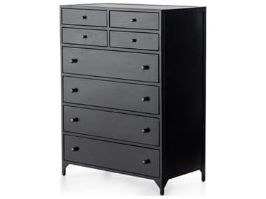 Four Hands Belmont 35" Wide 8-Drawers Black Weathered Bronze Accent Chest FS104428003