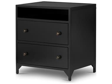 Four Hands Bolton Belmont Black  2 Drawer Nightstand FS104440003