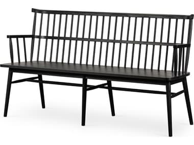 Four Hands Belfast Aspen Black Oak  Large Bench FS104499003